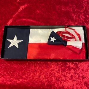 Texas Flag Cummerbund & Bow Tie Set